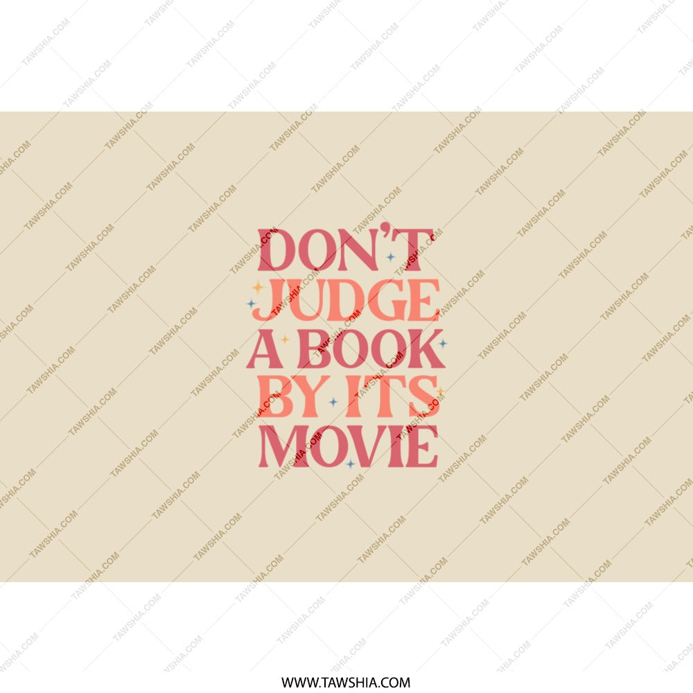 Book Lover Tumbler, Funny Quote Tumbler, Movie Fan Gift, Dont Judge, Literary Gift, Bookworm Gift, Retro Style Cup, Gift for Reader - Tawshia