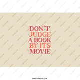 Book Lover Tumbler, Funny Quote Tumbler, Movie Fan Gift, Dont Judge, Literary Gift, Bookworm Gift, Retro Style Cup, Gift for Reader - Tawshia
