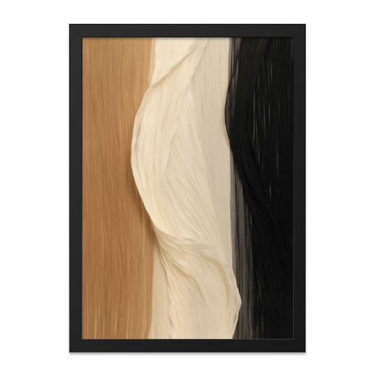 Abstract Wall Art, Minimalist Decor, Modern Art Print, Neutral Color Art, Beige Black Brown Art, Home Decor Wall Art, Gift Idea - Tawshia