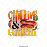 Chilling and Grilling Tote Bag, Sausage Art Tote, Funny Foodie Bag, BBQ Lover Gift, Summer Grilling Tote, Everyday Carry Bag - Tawshia