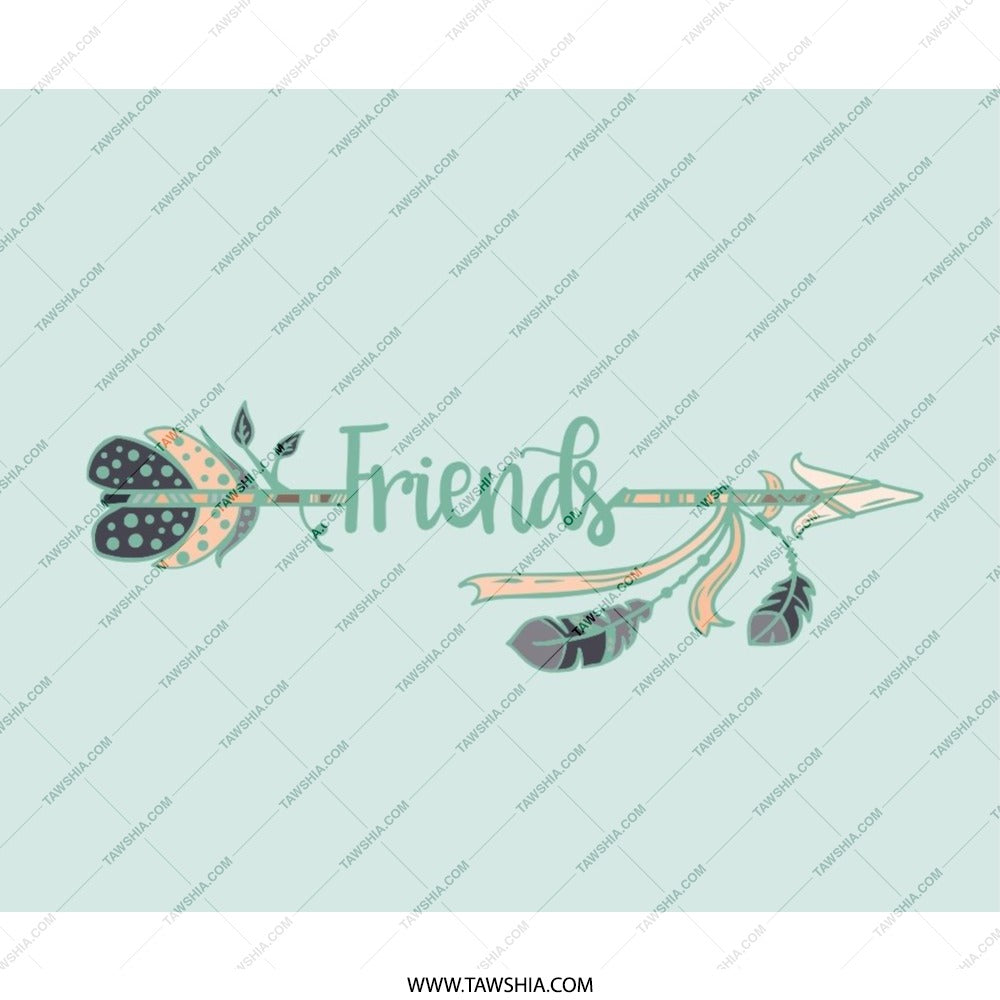 Friends Arrow Mouse Pad, Cute Desktop Accessory, Gift For Friend, Unique Office Decor, Personalized Work Space, Computer Gaming Pad - Tawshia