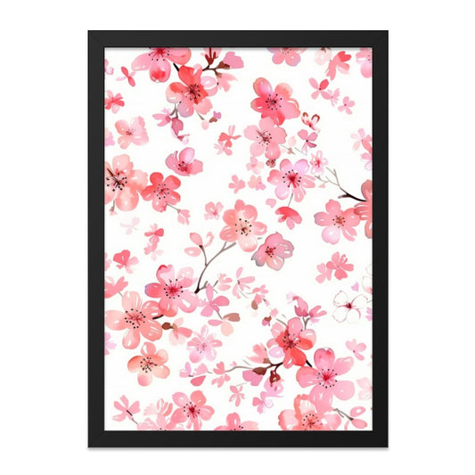 Cherry Blossom Wall Art, Floral Print, Pink Flower Art, Watercolor Art, Botanical Decor, Spring Wall Decor, Home Decor - Tawshia