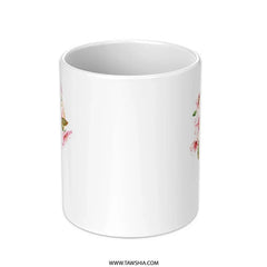 Floral Ice Cream Cone Mug, Pink Flowers, Unique Coffee Mug, Gift for Her, Ice Cream Lover, Food Art Mug, Dessert Mug - Tawshia