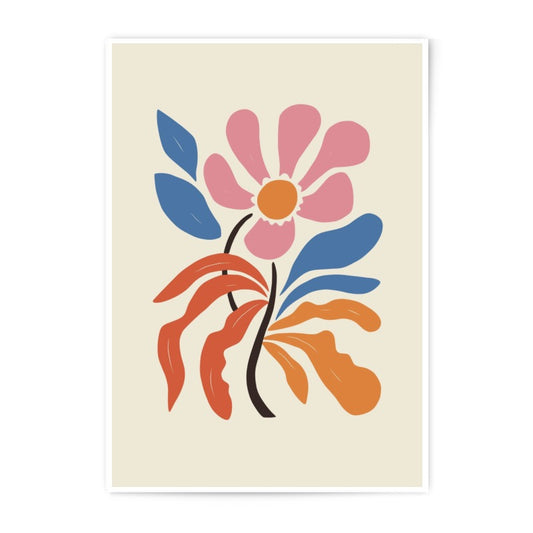 Floral Photographic Print, Modern Flower Art, Botanical Print, Abstract Floral Wall Art, Colorful Flower Poster, Contemporary Home Decor - Tawshia