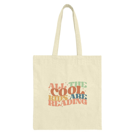 Cool Kids Reading Tote Bag, Book Lover Gift, Teacher Appreciation, Reader Tote, Bookworm Bag, Gift for Librarian, Book Club Bag - Tawshia