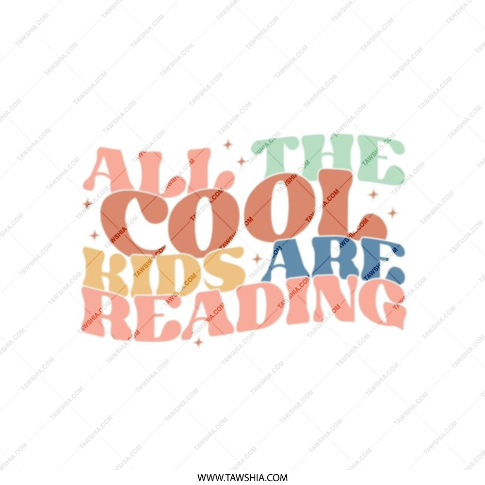 Cool Kids Reading Tote Bag, Book Lover Gift, Teacher Appreciation, Reader Tote, Bookworm Bag, Gift for Librarian, Book Club Bag - Tawshia