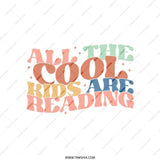 Cool Kids Reading Tote Bag, Book Lover Gift, Teacher Appreciation, Reader Tote, Bookworm Bag, Gift for Librarian, Book Club Bag - Tawshia