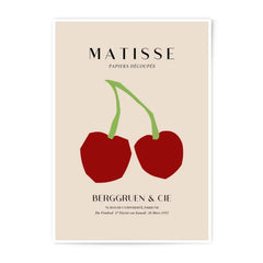 Matisse Cherry Photographic Print, Exhibition Poster, Henri Matisse Wall Art, Modern Art Poster, Vintage Art Print, Kitchen Art Print - Tawshia