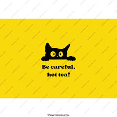 Black Cat Tumbler, Hot Tea Tumbler, Funny Cat Tumbler, Cute Animal Tumbler, Gift for Cat Lover, Unique Tumbler Design, Hot Drinks Tumbler - Tawshia