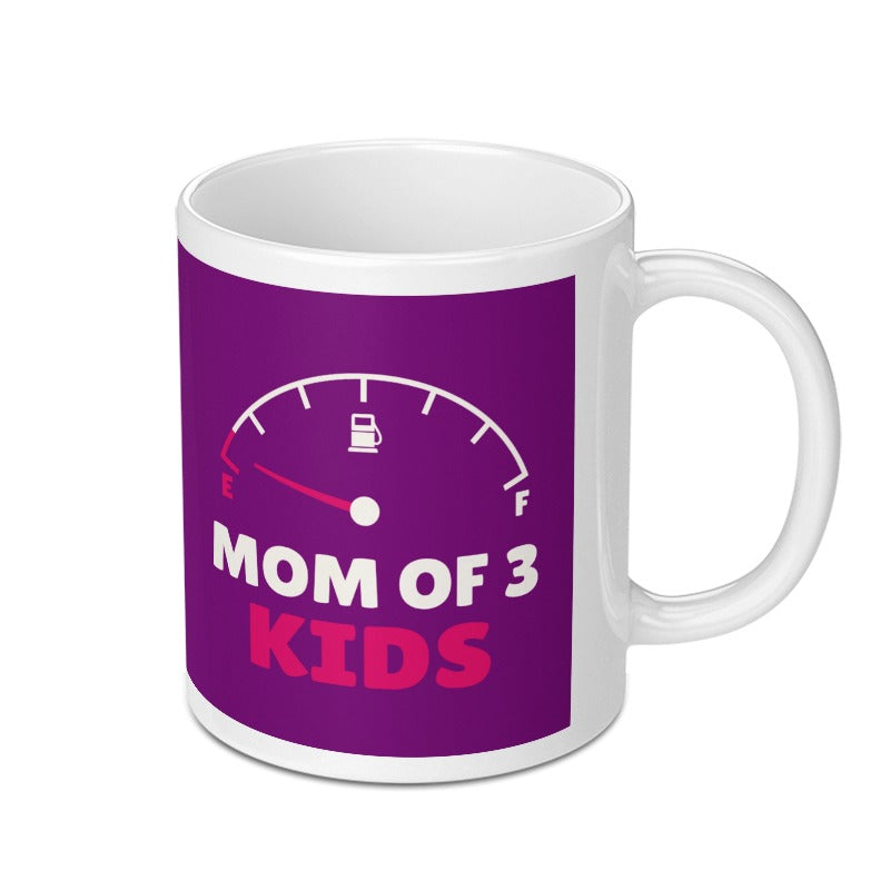 Mom of 3 Kids Fuel Gauge Design Mug product