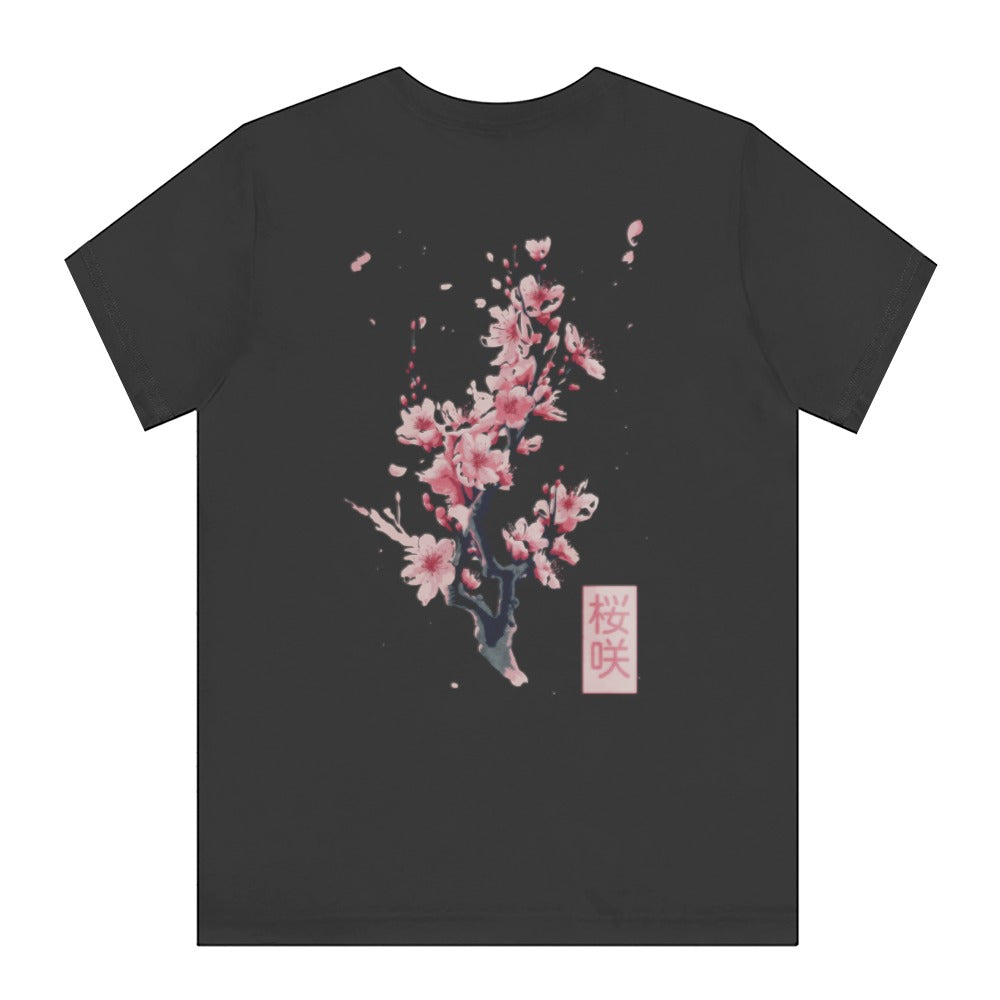 Beautiful Cherry Blossom Design Black Tee product