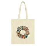 Book Wreath Tote Bag, Reader Gift, Book Lover, Librarian Tote, Bookish Design, Novel Tote, Library Bag, Gifts for Bookworms - Tawshia
