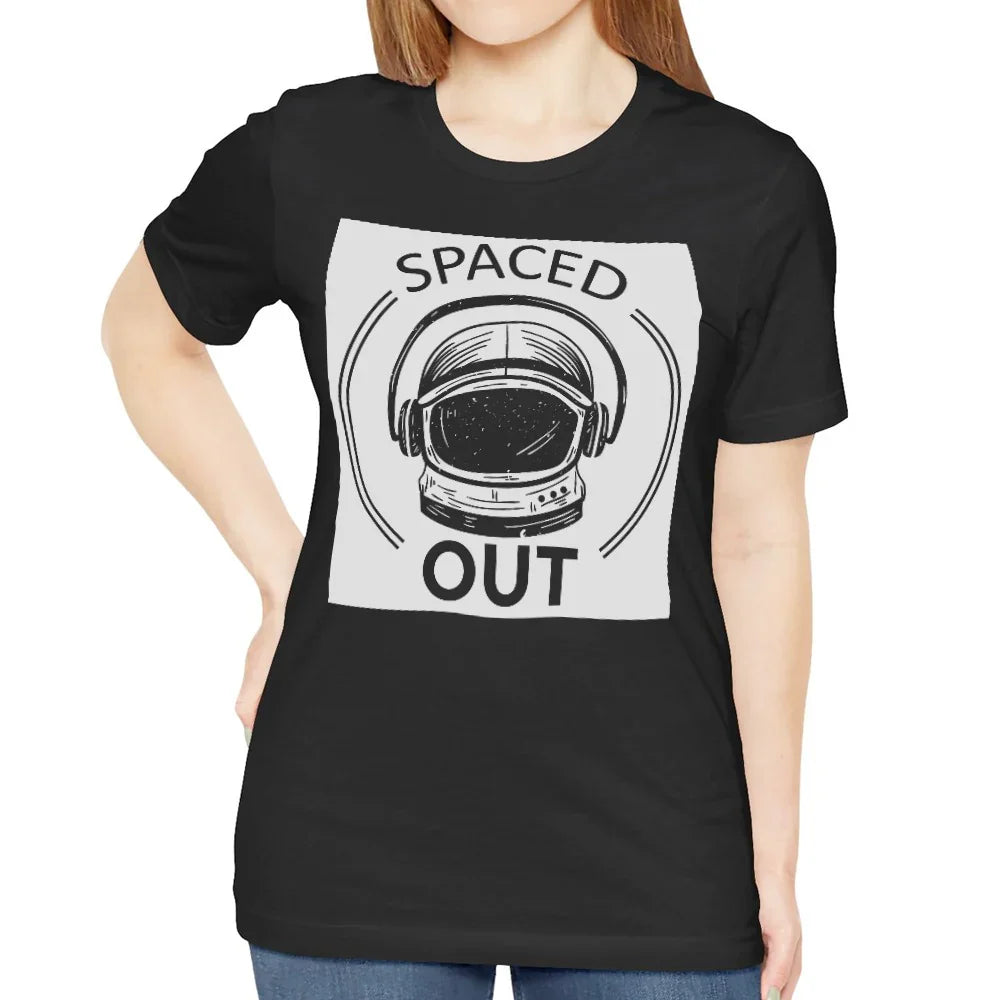 Spaced Out Astronaut Graphic Black T-shirt product type