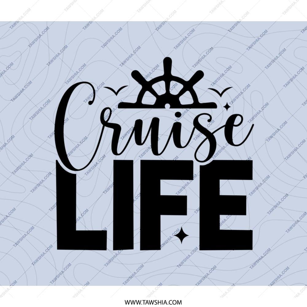 Cruise Life BackPack, Nautical Adventure, Travel Gear, Unique BackPack, Gift for Cruisers, Vacation Essentials, Stylish Cruise Design - Tawshia