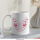 Friends Forever Mug, Best Friend Gift, Friendship Mug, Long Distance Friend, Heart Mug, Cute Coffee Mug, Coffee Lover Gift - Tawshia