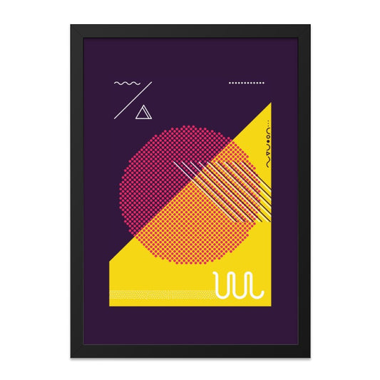 Abstract Geometric Wall Art, Modern Art Print, Colorful Shapes Poster, Minimalist Design, Contemporary Home Decor - Tawshia