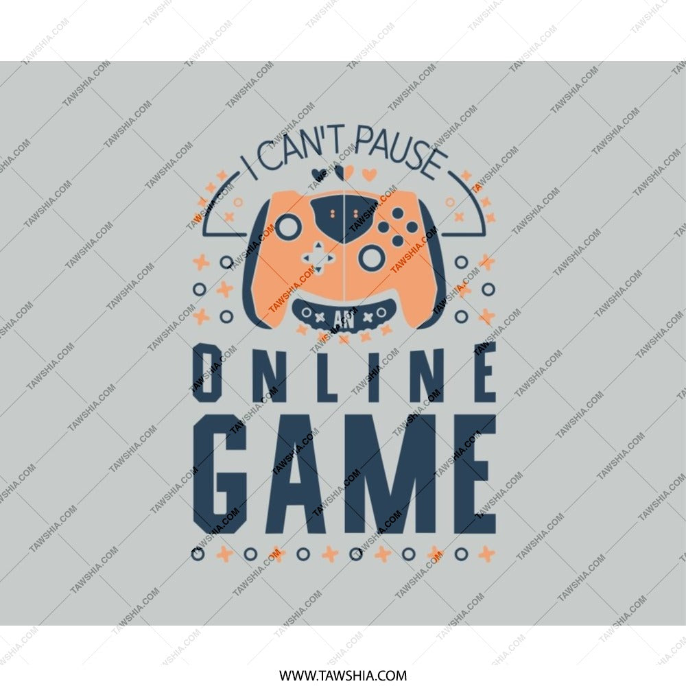 Funny Gamer Mouse Pad, I Can't Pause, Online Game Controller Design, Gaming Gift Idea, Computer Accessories - Tawshia