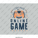 Funny Gamer Mouse Pad, I Can't Pause, Online Game Controller Design, Gaming Gift Idea, Computer Accessories - Tawshia