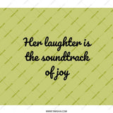Laughter Soundtrack Backpack, Joyful Gift, Inspirational Design, Everyday Bag, Unique Backpack, Quote Backpack, Fashion Backpack - Tawshia