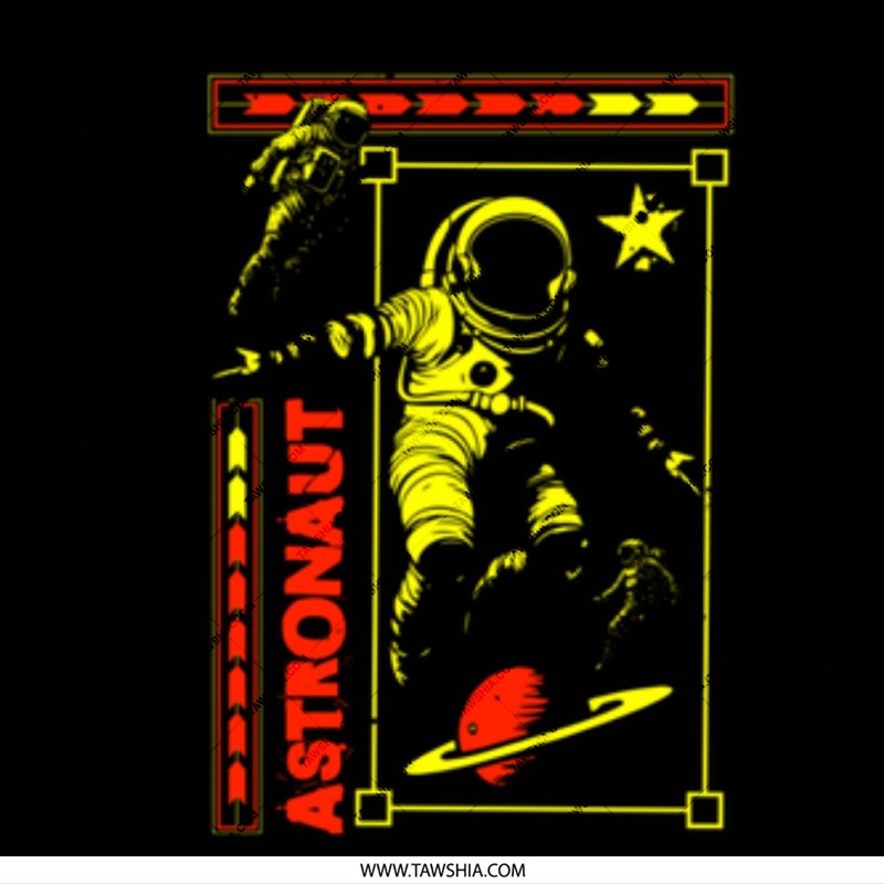 Astronaut Design with Star and Planets Product