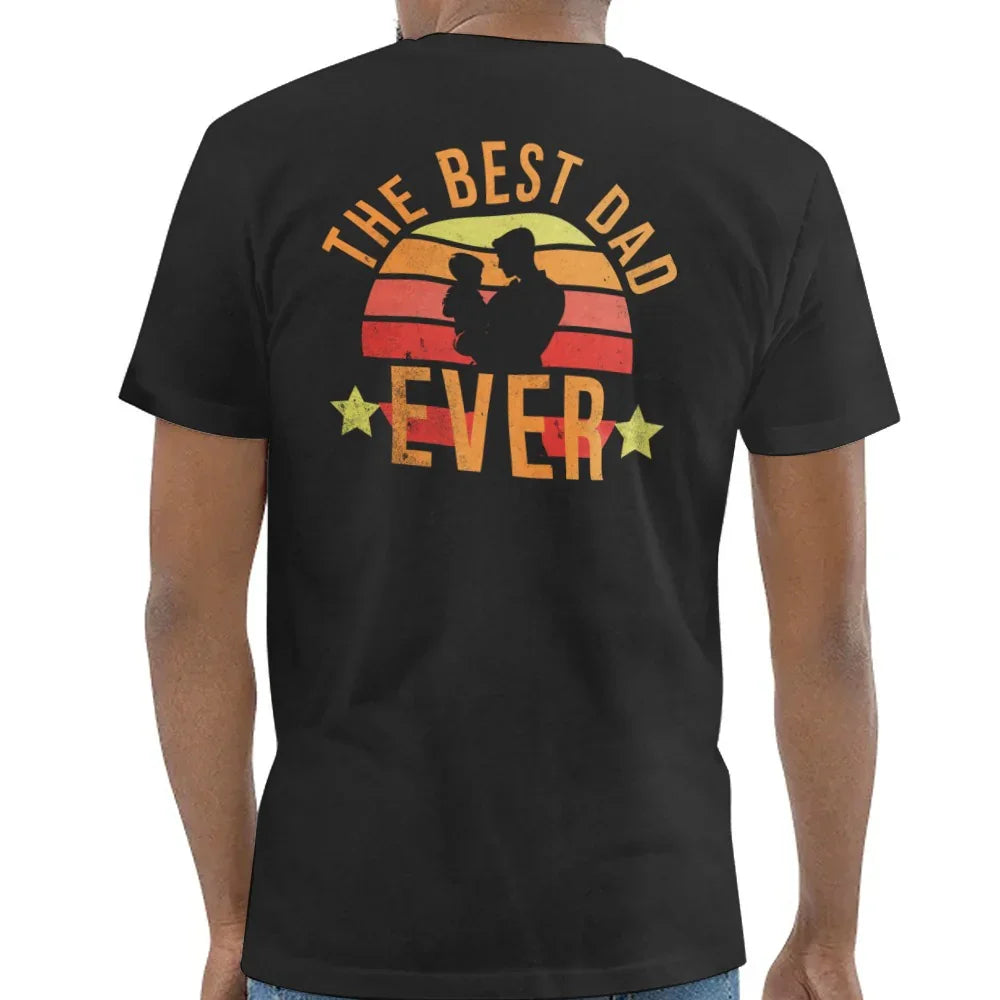 The Best Dad Ever Sunset Design T-Shirt product