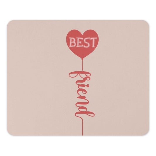 Best Friend Mouse Pad, Cute Heart Mousepad, Gift for Friend, Office Decor, Computer Accessory, Desk Mat - Tawshia
