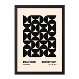 Bauhaus Exhibition Wall Art, 1923 Art Print, Geometric Wall Decor, Mid Century Modern Poster, Abstract Art, Black and White Wall Art - Tawshia