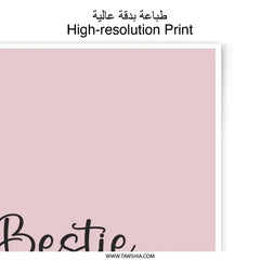 Bestie Definition Photographic Prints, Best Friend Gift, Friendship Wall Art, Girl Gift, Room Decor, Gift for Her, Unique Gift - Tawshia