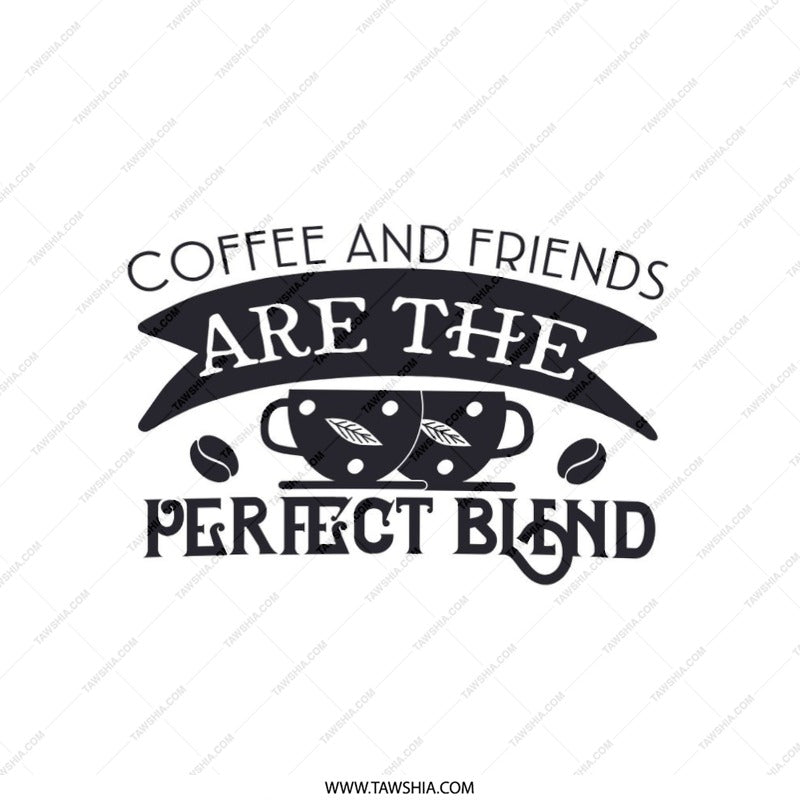 Coffee and Friends Pillow, Perfect Blend Home Decor, Cozy Accent Pillow, Coffee Lover Gift, Friendship Pillow, Decorative Throw Pillow - Tawshia