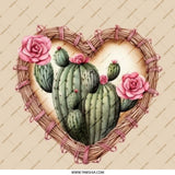 Cactus Heart Pinback Button, Floral Succulent Button, Desert Love Pin, Southwest Decor Button, Plant Lover Gift, Cute Boho Pin - Tawshia