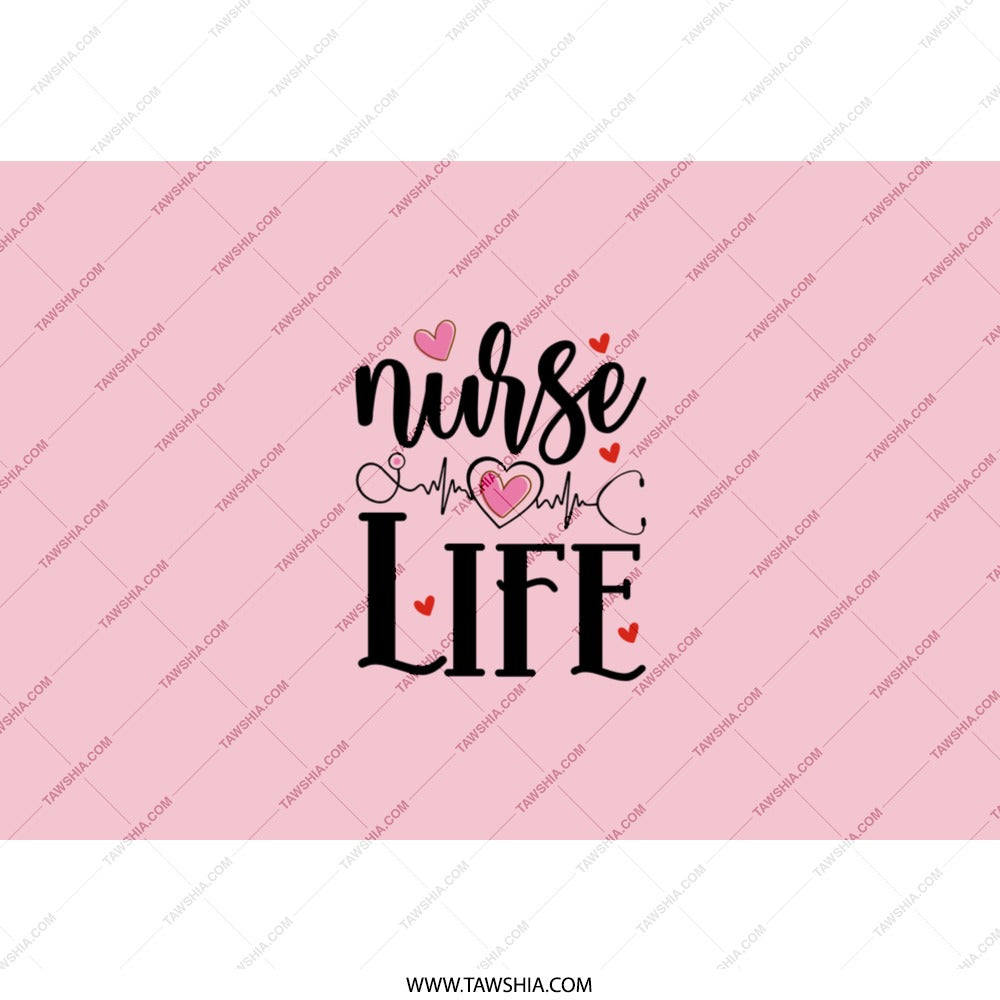 Nurse Life Tumbler, Pink Tumbler, Nurse Gift Idea, Medical Tumbler, Doctor Tumbler, Nurse Appreciation Gift, Healthcare Worker Tumbler - Tawshia