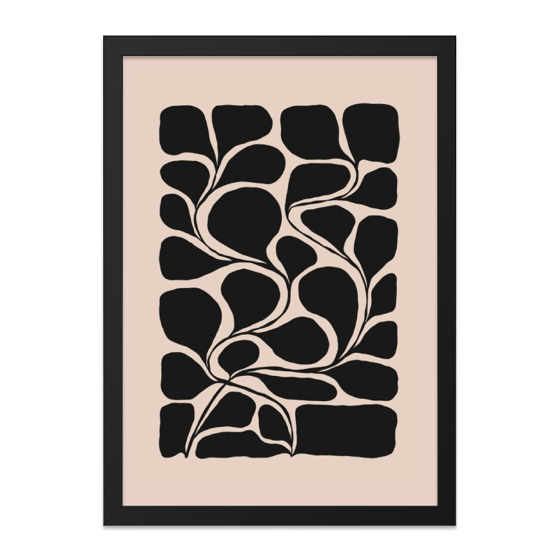 Abstract Wall Art, Modern Art Print, Minimalist Art, Black and Beige Wall Decor, Home Decor Wall Art, Contemporary Art Print - Tawshia