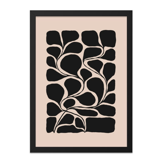 Abstract Wall Art, Modern Art Print, Minimalist Art, Black and Beige Wall Decor, Home Decor Wall Art, Contemporary Art Print - Tawshia