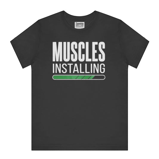 Muscles Installing Funny Graphic Tee Shirt product type
