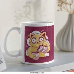 Strange Cartoon Cat Coffee Mug Funny Gift product type