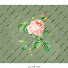 Pink Rose Backpack, Floral Backpack, Botanical Art Backpack, Vintage Rose Design, Stylish Backpack, Everyday Backpack - Tawshia