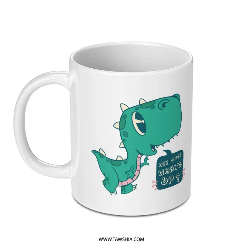 Dinosaur Hey Guys What's Up Design Mug product type