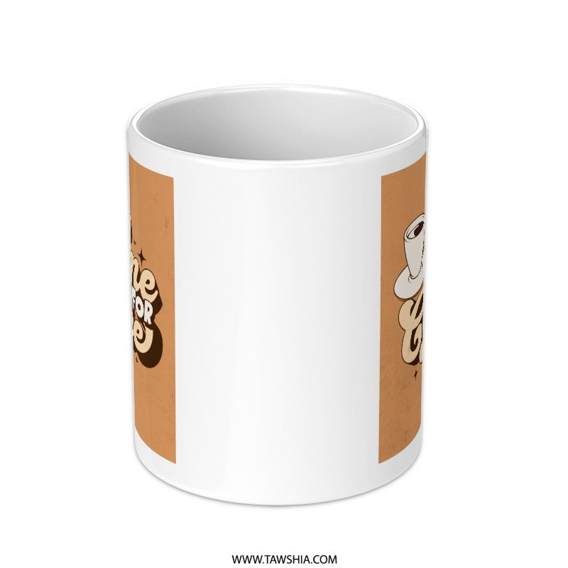 Time for Coffee Mug, Retro Coffee Cup, Coffee Lover Gift, Cafe Mug, Novelty Mug, Coffee Time Design, Retro Design Mug, Coffee Cup Design - Tawshia