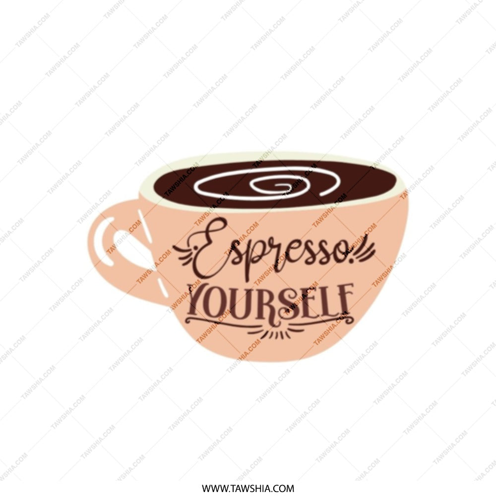Espresso Yourself Tote Bag, Coffee Lover Gift, Funny Coffee Bag, Coffee Quote Tote Bag, Caffeine Addict, Coffee Lover, Cafe Tote - Tawshia