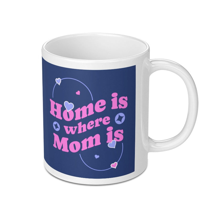 Home Is Where Mom Is Heart Design Mug product